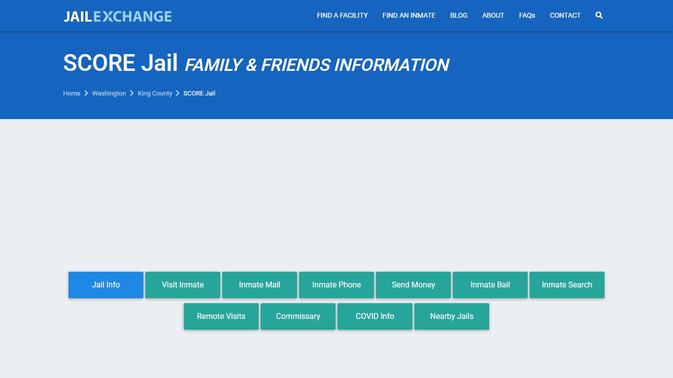 SCORE Jail Visitation | Mail | Phone | Des Moines, WA